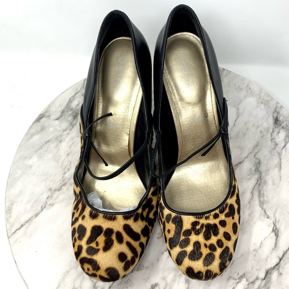 Rockport//AdiPrene By Adidas Presia Mary Jane Two Tone Leopard pumps 43/11.5 - Picture 6 of 16